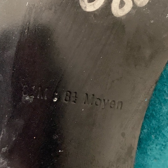 Marc Fisher teal open toe booties size 8.5 - Picture 9 of 12